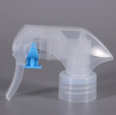 Mini spruzzatore a grilletto a molla esterna in PP di alta qualità 24/28/410 profumo di deodorante per ambienti in plastica trasparente nero blu per prodotti chimici per animali domestici