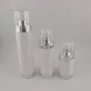 Flacone con pompa airless acrilico di lusso ricaricabile da 30 ml intorno allo spray cosmetico in plastica per lozione di siero
