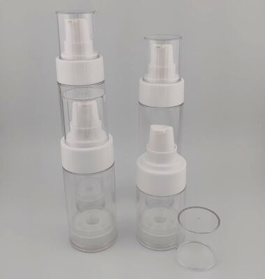 Bottiglia airless vuota portatile con pompa per lozione rosa per cosmetici