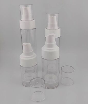 Bottiglia airless vuota portatile con pompa per lozione rosa per cosmetici
