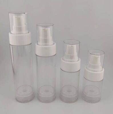 Bottiglia airless vuota portatile con pompa per lozione rosa per cosmetici