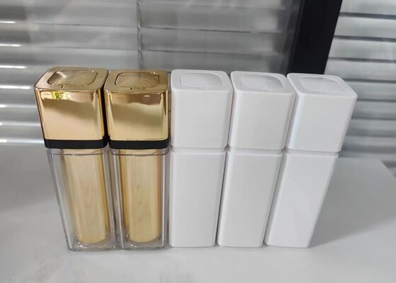 Mini bottiglia portatile senza aria con fondo di gomma per cosmetici