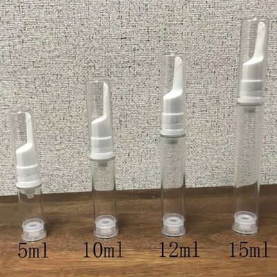 Mini flacone con pompa airless in plastica PP per cosmetici