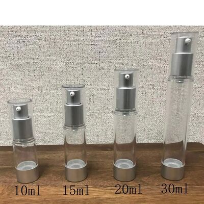 10 ml 15 ml Mini Pompa senza aria Bottiglia PP Plastic Eye Serum Crema senza aria Bottiglia