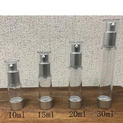 Flascia di pompa senza aria Flascia cosmetica in plastica personalizzata con finitura a tocco morbido
