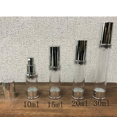 Flascia di pompa senza aria Flascia cosmetica in plastica personalizzata con finitura a tocco morbido