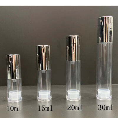 Flascia di pompa senza aria Flascia cosmetica in plastica personalizzata con finitura a tocco morbido