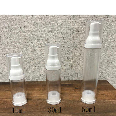 Lozione di plastica vuota senza aria, pompa del siero per il viso per la cura della pelle, confezionamento senza aria 50 ml