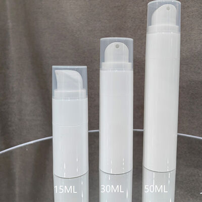 Flascia di pompa senza aria di lusso su misura bianca Matt Twist Flascia di pompa di plastica da 30 ml con testa di pompa ABS