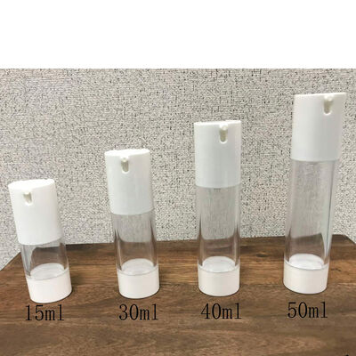 Bottiglia pompa senza aria Custom vuoto cosmetico di plastica Nuovo design bottiglia senza aria