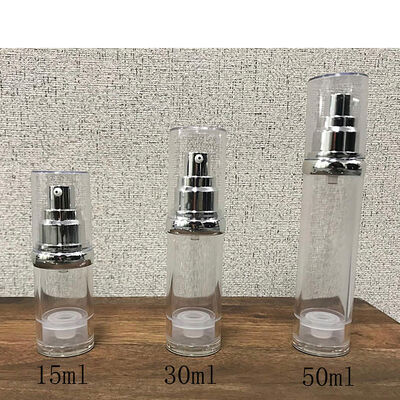 5ml 10ml 15ml Bianco Rosa Blu Nero Pompa di lozione senza aria Bottiglia PP senza aria Cosmetici Viaggi di lusso Bottiglia senza aria