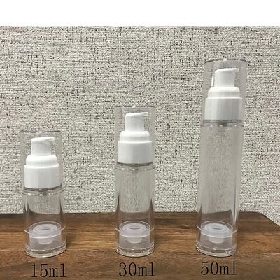 5ml 10ml 15ml Bianco Rosa Blu Nero Pompa di lozione senza aria Bottiglia PP senza aria Cosmetici Viaggi di lusso Bottiglia senza aria