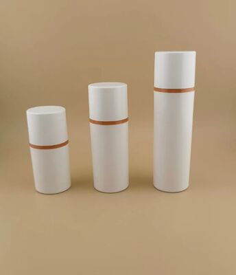 Nuovo design bottiglia di plastica senza aria e comodità di viaggio con copertura bianca