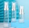 Bottiglia senza aria in PP bianco lucido da 30 ml e 50 ml con pompa di lozione
