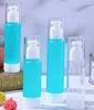 80/100ml Slik-Screen Printing Clear Serum Airless Bottle con pompa spray