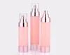 80/100ml Slik-Screen Printing Clear Serum Airless Bottle con pompa spray