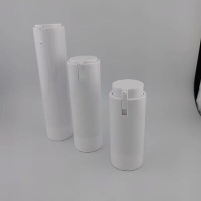 Imballaggio cosmetico 30 ml Pompa senza aria Bottiglia Bianca Bottiglia di plastica Lozione Pompa PP Bottiglia