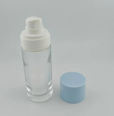 Dispensatore di siero in bottiglia con pompa di lozione senza aria in vetro 15 ml 30 ml 50 ml