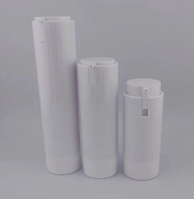 Flacone con pompa Airless portatile bianco e comodo da viaggio per la cura del viso