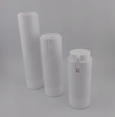 Flacone con pompa Airless portatile bianco e comodo da viaggio per la cura del viso