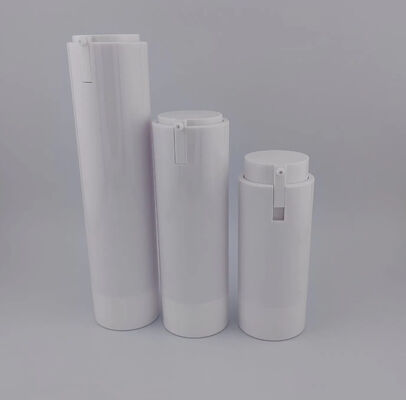 Flacone con pompa Airless portatile bianco e comodo da viaggio per la cura del viso