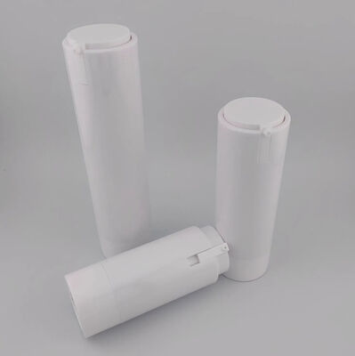 Flacone con pompa Airless portatile bianco e comodo da viaggio per la cura del viso