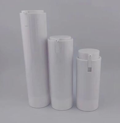 Flacone con pompa Airless portatile bianco e comodo da viaggio per la cura del viso