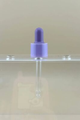 18/412 bottiglia di olio essenziale pipetta di vetro gocciolante di plastica PP gocciolante liscio