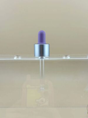 Essence Oil Skin Care Rubber Ribbed Dropper con tubo di vetro regolabile