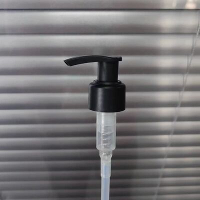 Consegna veloce Pompa di lozione nera Matt Cosmetica Pompa di lozione per il corpo Bottiglia con logo personalizzato