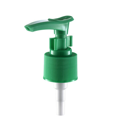 24/410 Pompa per lozione in materiale PP verde personalizzato con serratura a clip per lozione per la cura della pelle con sapone liquido