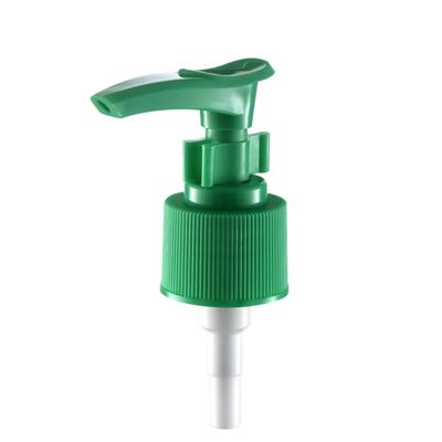 24/410 Pompa per lozione in materiale PP verde personalizzato con serratura a clip per lozione per la cura della pelle con sapone liquido