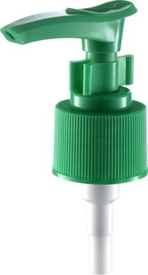 24/410 Pompa per lozione in materiale PP verde personalizzato con serratura a clip per lozione per la cura della pelle con sapone liquido