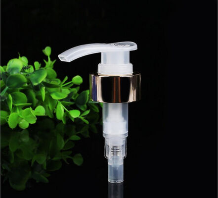 Imballaggio cosmetico Pompa spruzzatrice in oro di plastica di alluminio Pompa di lozione