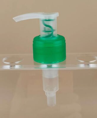 Pompa per lozione sinistra-destra dal nuovo design trasparente e verde per shampoo