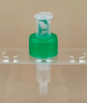 Pompa per lozione sinistra-destra dal nuovo design trasparente e verde per shampoo