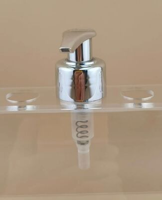 Nuovo disegno pompa di lozione per shampoo a serratura sinistra-destra argentea