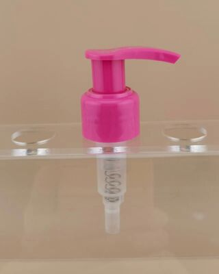 Nuovo design pompa di lozione rosa a serratura sinistra-destra per cosmetici