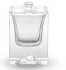 Bottiglia di vetro per profumi 100ml Bottiglia di vetro quadrata Bottiglia chiara con spruzzo