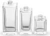 Luxury Custom 30ml 50ml 100ml Bottiglia di profumo in vetro a spruzzo vuoto quadrato chiaro