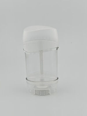 Confezione con tubo twist, contenitore per deodorante ricaricabile rotondo in gel vuoto da 50 ml