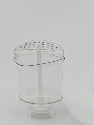 Confezione con tubo twist, contenitore per deodorante ricaricabile rotondo in gel vuoto da 50 ml