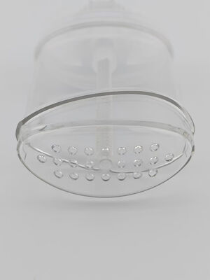 Confezione con tubo twist, contenitore per deodorante ricaricabile rotondo in gel vuoto da 50 ml
