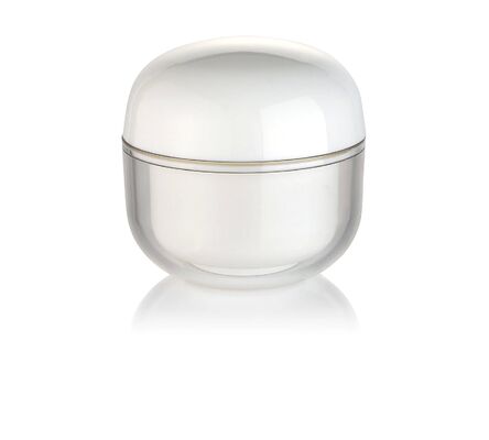 OEM Bianco PP 30g Crema Cosmetica Bottone Rotondo con Capo per Cosmetici