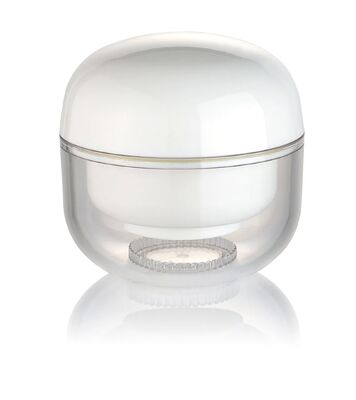 OEM Bianco PP 30g Crema Cosmetica Bottone Rotondo con Capo per Cosmetici