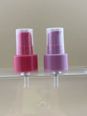Pompa di trattamento di crema per lozioni cosmetiche rosa 20/410 per la cura della pelle Bottiglia di vetro di olio essenziale