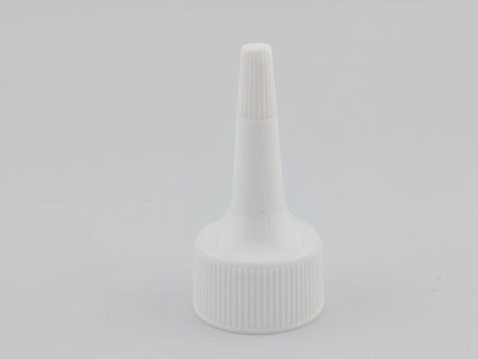 Coperchio erogatore bottiglia Tappo a vite con chiusura a coste bianca da 24 mm