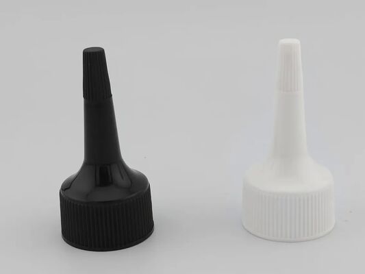 Coperchio erogatore bottiglia Tappo a vite con chiusura a coste bianca da 24 mm