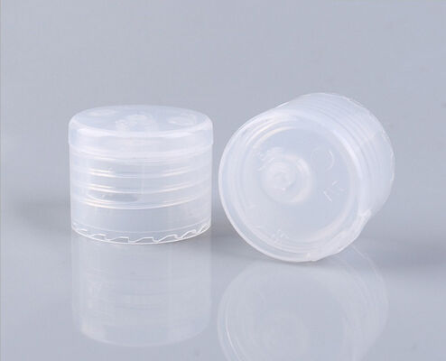 Copertura di bottiglia a superficie liscia 24 28 mm Squeeze Shampoo Bottiglia Flip Cap di plastica