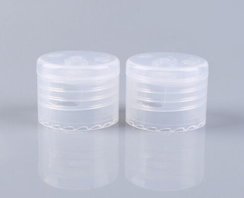 Copertura di bottiglia a superficie liscia 24 28 mm Squeeze Shampoo Bottiglia Flip Cap di plastica